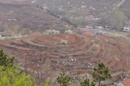 In the north of China small mountain village の写真素材