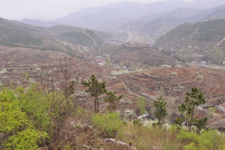 In the north of China small mountain village の写真素材