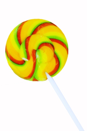 White background on the sucker の写真素材