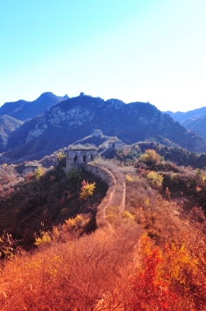Autumn original the Great Wall の写真素材