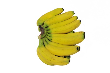 White background of the banana の写真素材