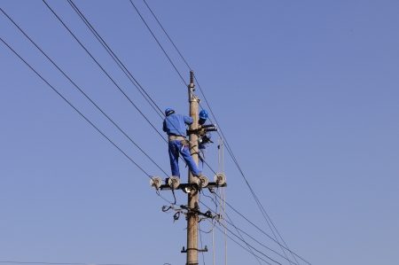 Linesman work の写真素材