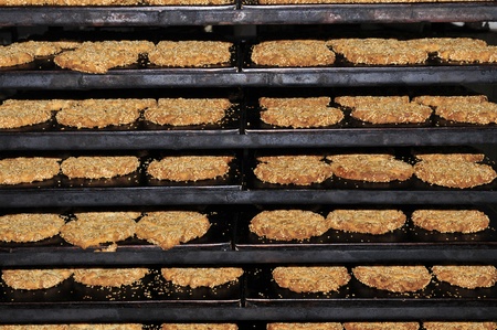 pastries on the bakery tray