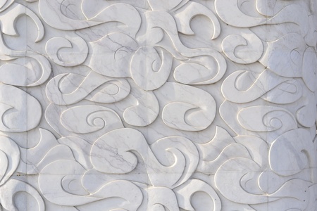 decorative pattern of the stone wall