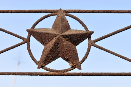 metal star symbolの写真素材