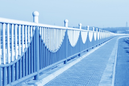 Steel fenceの写真素材