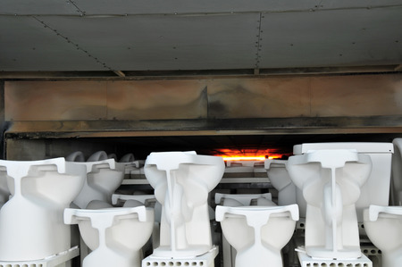 Ceramic products in the workshopの写真素材