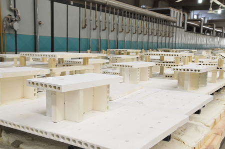 Ceramic products in the workshopのeditorial素材