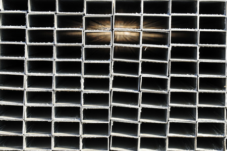 Rectangular metal constructionの写真素材