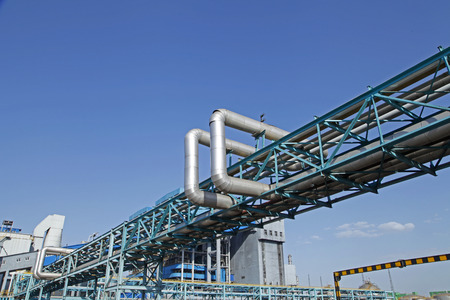 Industrial plumbing facilities of the factory