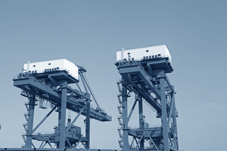 Crane work on a port