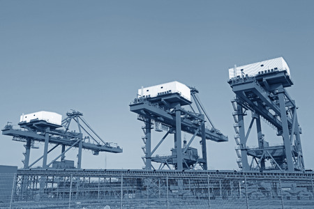 Crane work at a portのeditorial素材