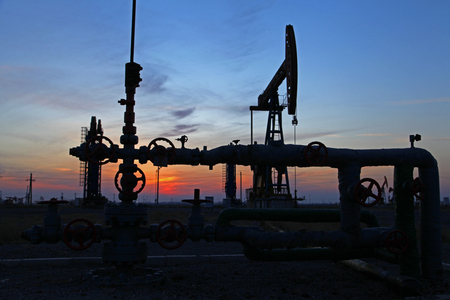 The oil rigの写真素材