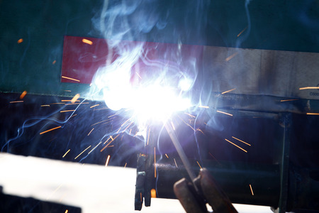 Smelting industry sparksのeditorial素材