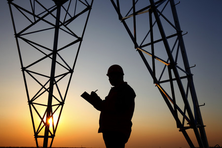 The workers of the pylonのeditorial素材