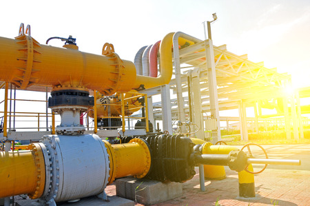 The pipe and valve oil fields