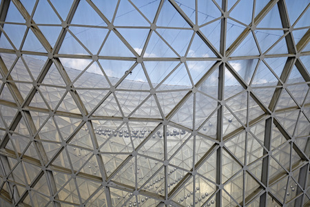 Steel structure geometry construction as the backgroundのeditorial素材