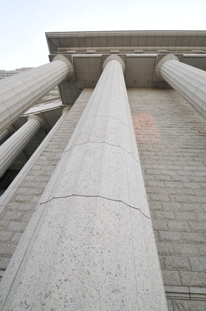 Beautiful marble columns constructionのeditorial素材