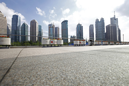 Office building as the background