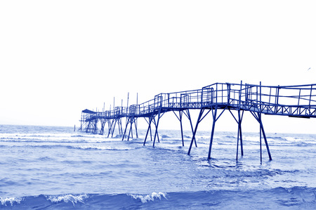 Sea desolate simple terminalの写真素材