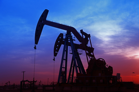 Oil pumps industry equipment.の写真素材