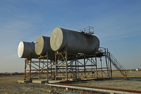 The oil tankの写真素材