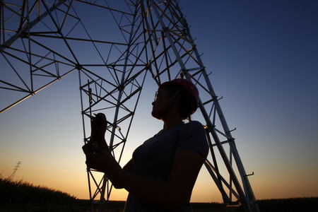 The workers of the pylonのeditorial素材