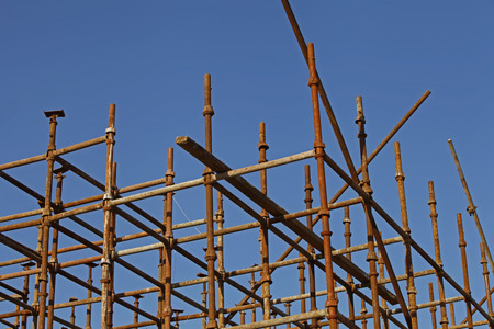 Urban construction buildings foundation
