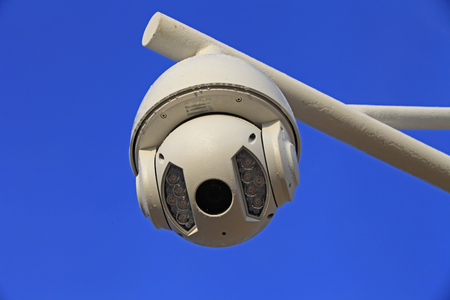 China central television (CCTV) camera to spy on to the world below