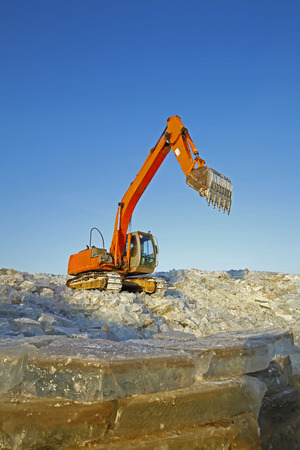 Ice stacksの写真素材