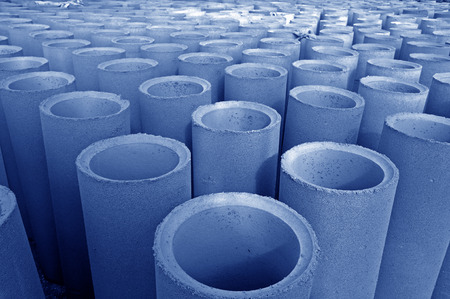 concrete pipesの写真素材