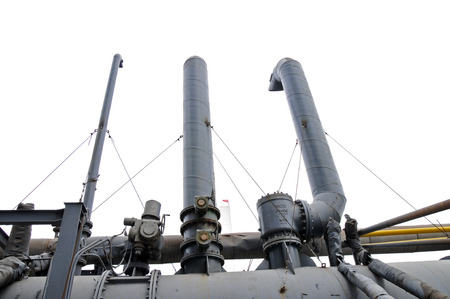 Pipeline valve facilities in steel millsのeditorial素材