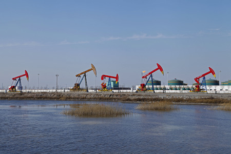 The oil rigのeditorial素材