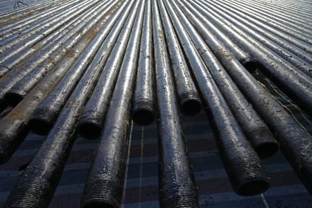 Oil drill pipeの写真素材
