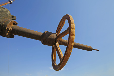 Oil pipes and valvesの写真素材