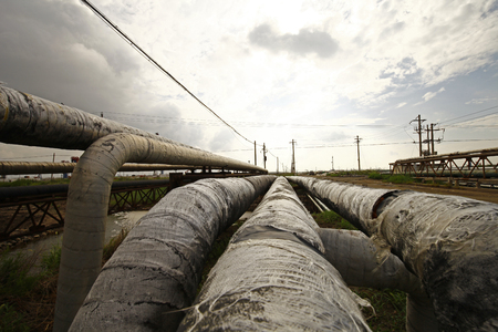 Pipeline of oil fieldsの写真素材