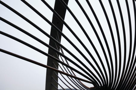 Modern construction steel, surreal design in the futureの写真素材