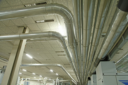 Industrial pipeline equipment of the factory