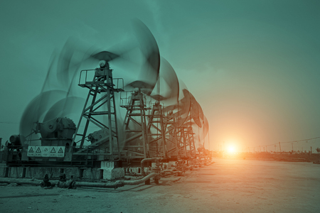 The oil pump, industrial equipmentのeditorial素材