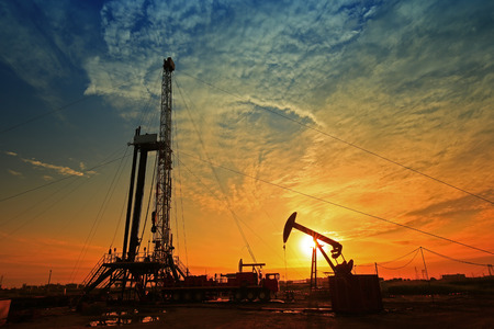 The oil rigの写真素材