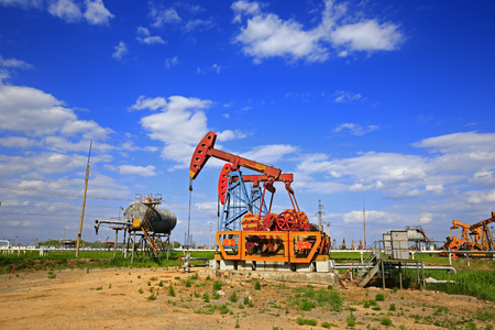 The oil pump, industrial equipmentのeditorial素材