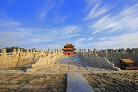 ancient mausoleums in Chinaのeditorial素材