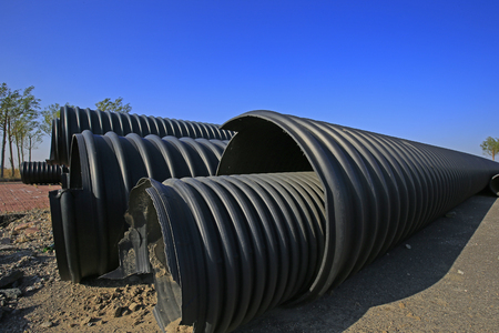 Plastic pipeの写真素材