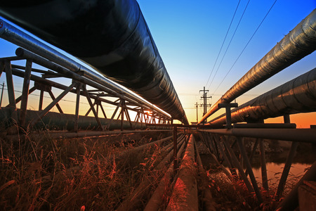 Oil pipeline, industrial equipmentの写真素材