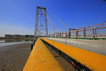 Oil pipeline in an oil field