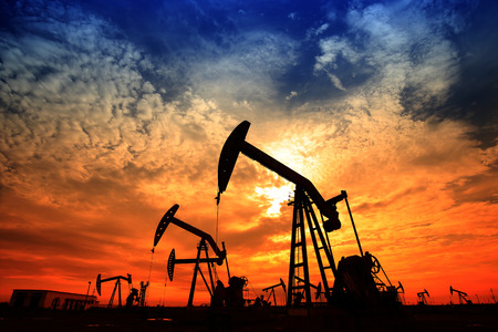 The oil pump landscape viewの写真素材