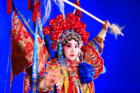 
Tangshan , February 3: Peking Opera troupe of actors on February 3, 2018, in tangshan city, hebei province, China.のeditorial素材