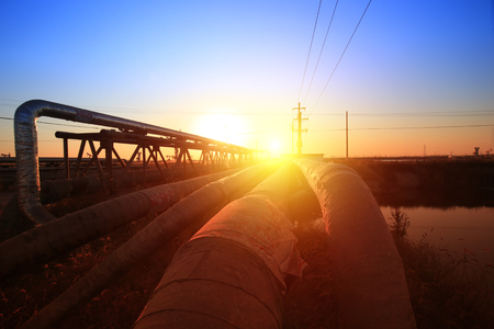 Oil pipeline, industrial equipmentのeditorial素材