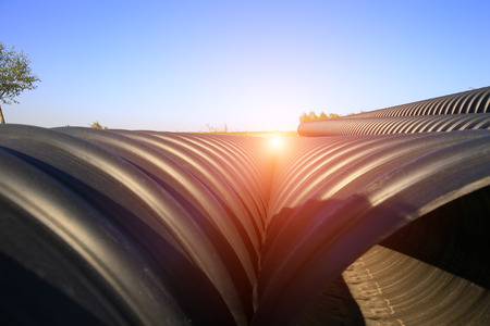 Plastic pipeの写真素材