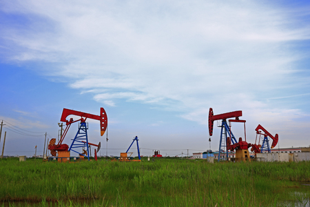 The oil pump industrial equipmentのeditorial素材